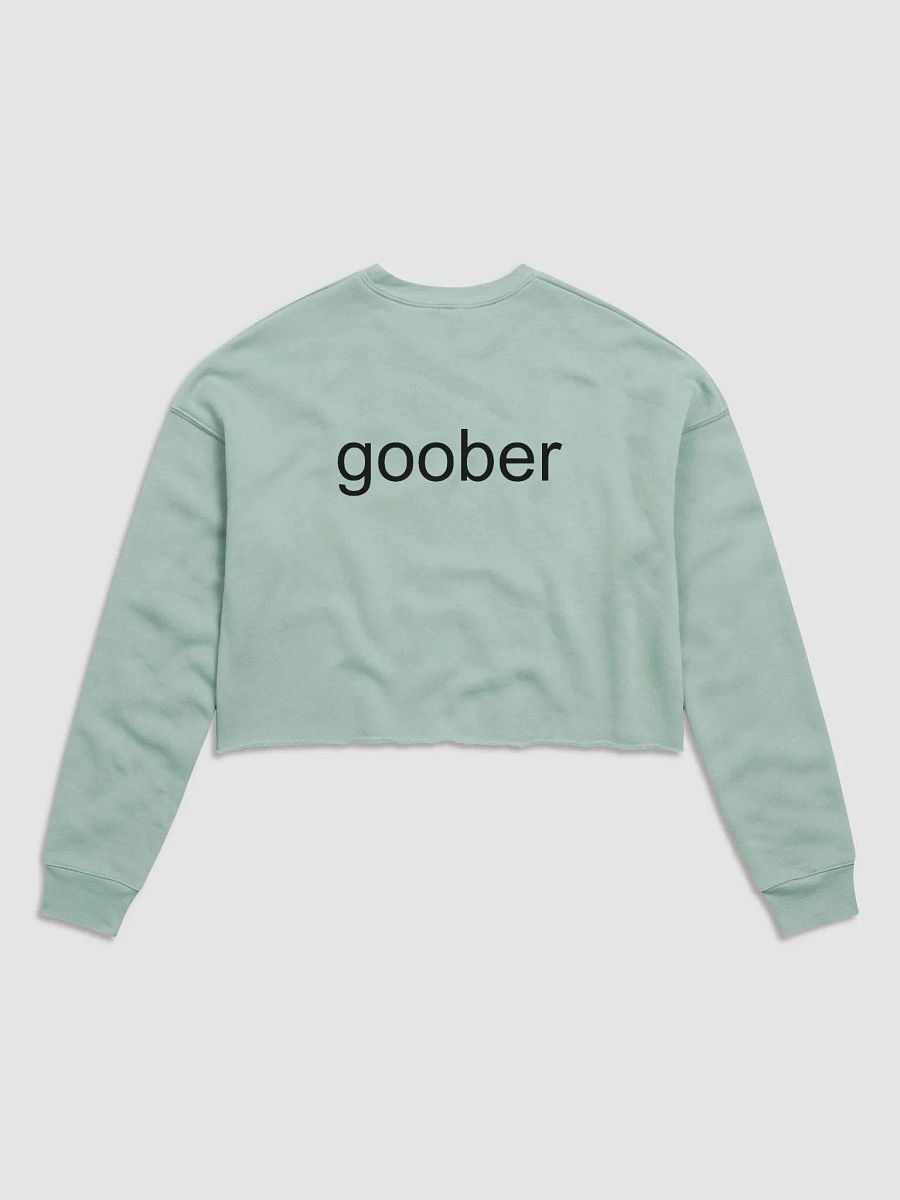 Goober (Black Text) Embroidered Crop Top Sweater product image (14)