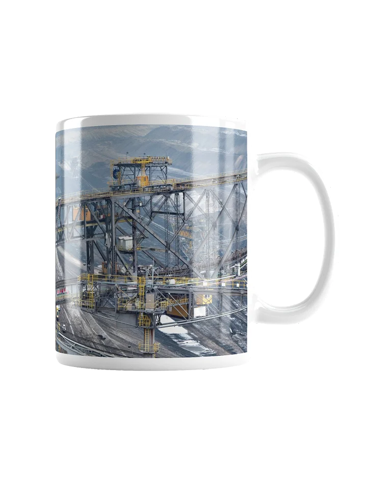 Keramiktasse weiß - Braunkohle Förderbrücke product image (4)