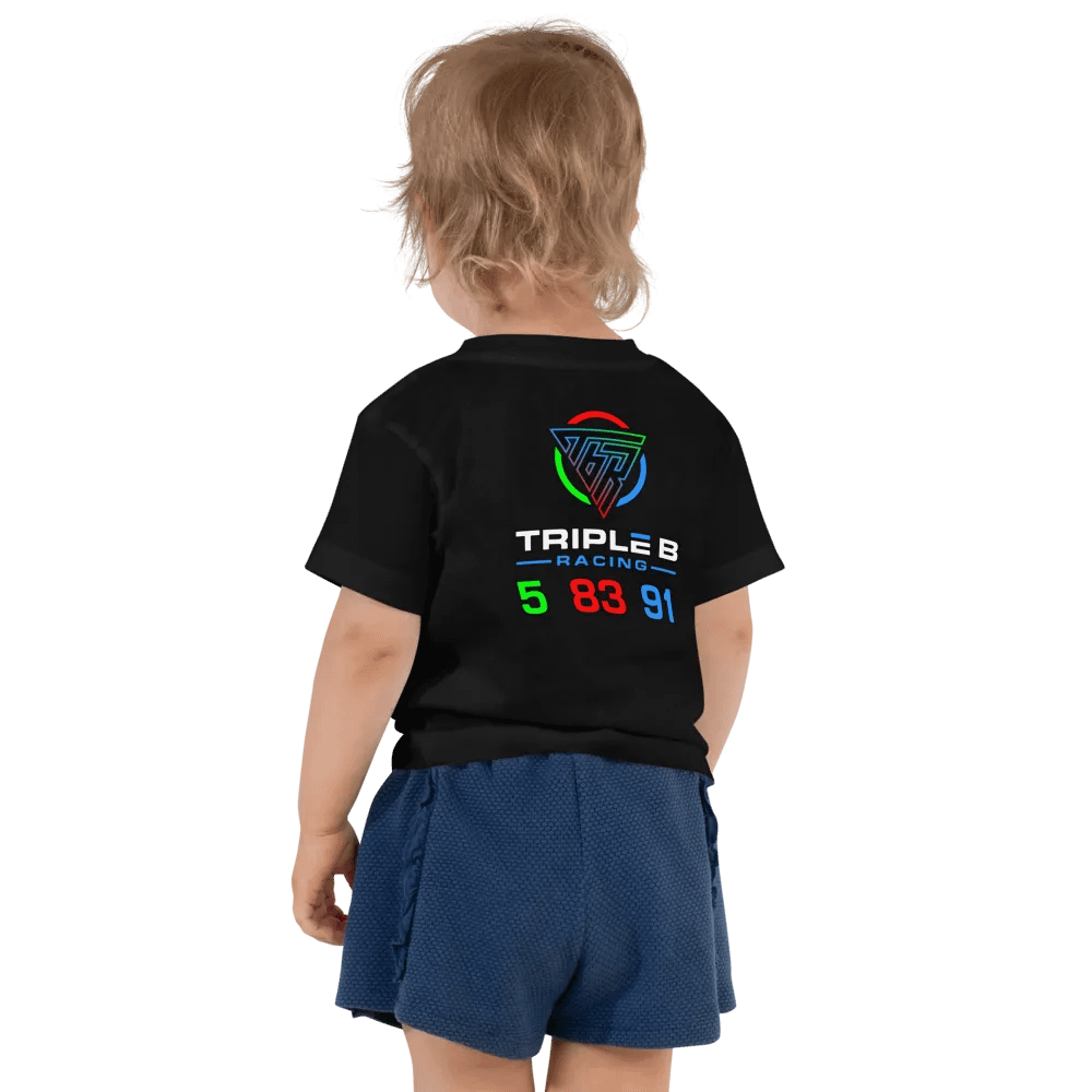 PRIZM Triple B racing numbers toddler tee (Black) product image (1)