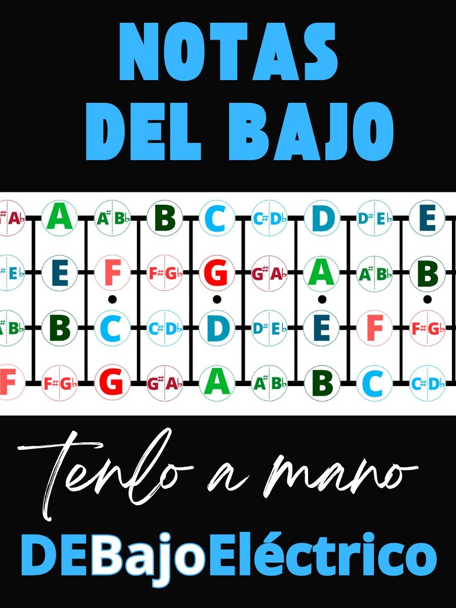 Notas del Bajo - Diapasón para 4 cuerdas product image (1)