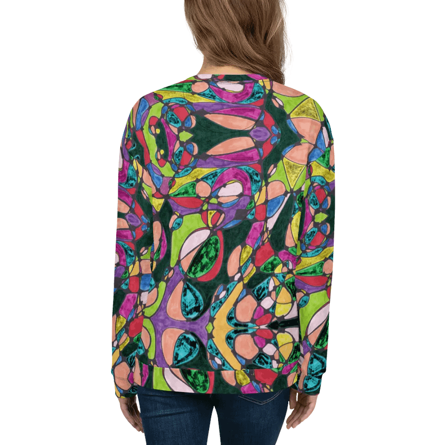 Abstract Colourful Patterned Neurographic Art Unisex Sweatshirt product image (10)