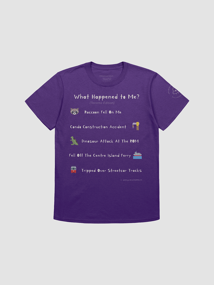 WHAT HAPPENED TO ME ? (Toronto Edition): Unisex Softstyle T-shirt, Purple product image (1)