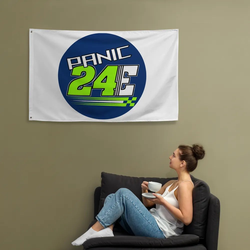 PANIC_24E Logo Flag product image (12)