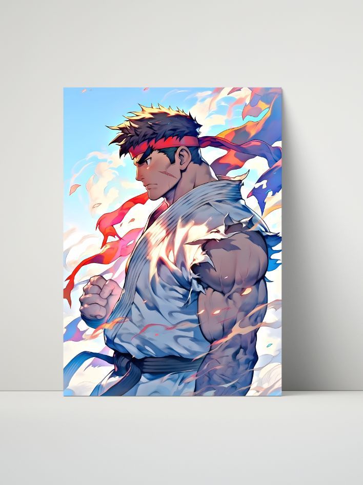 Ryu 8"x10" Metal Print – Embodiment of Strength product image (1)