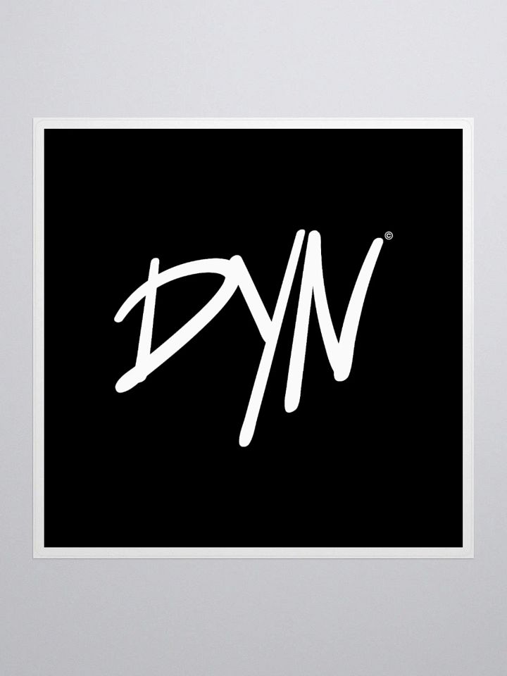 DYN Logo Sticker (White) product image (1)