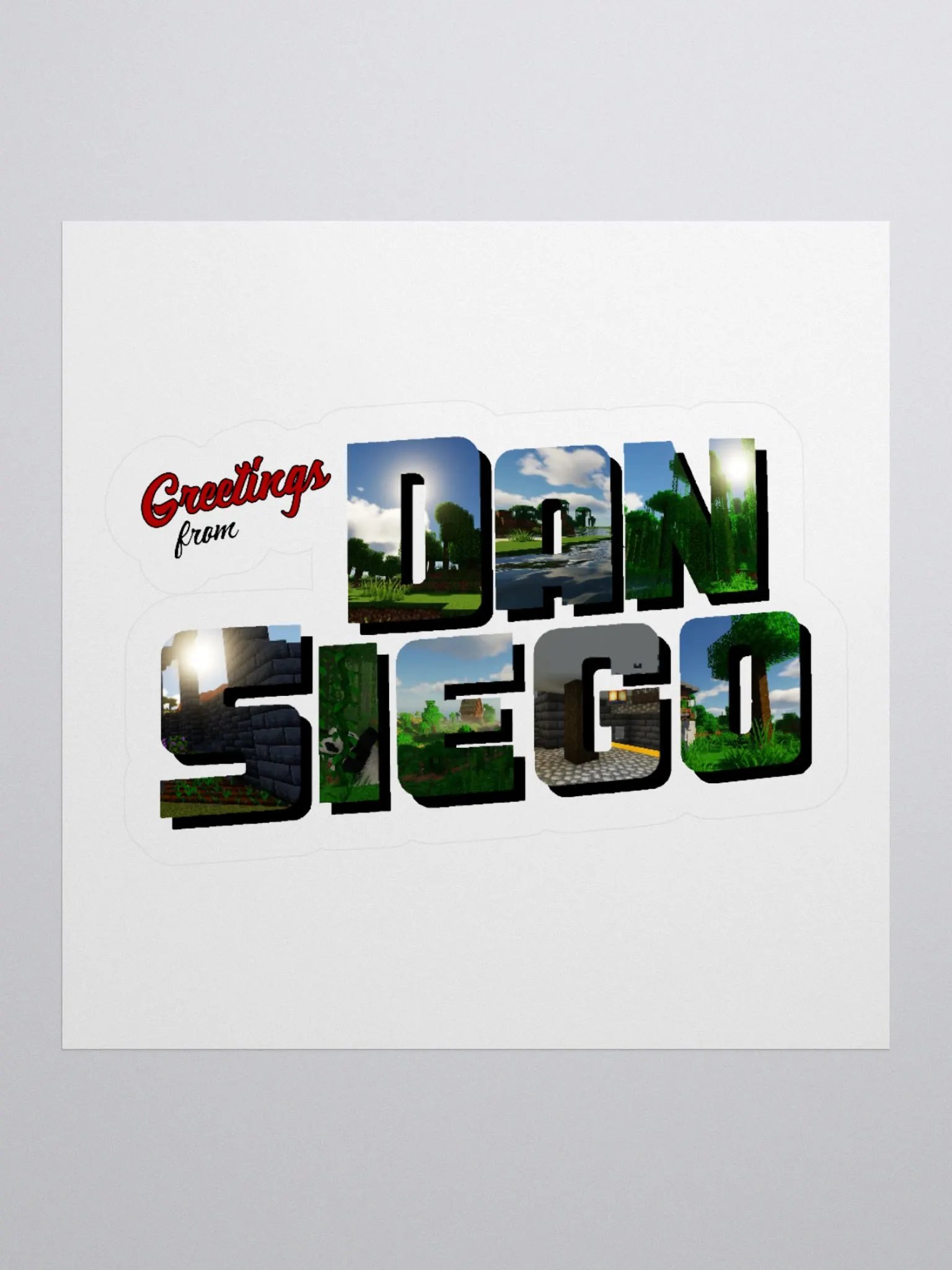 "Greetings from Dan Siego" Sticker product image (4)