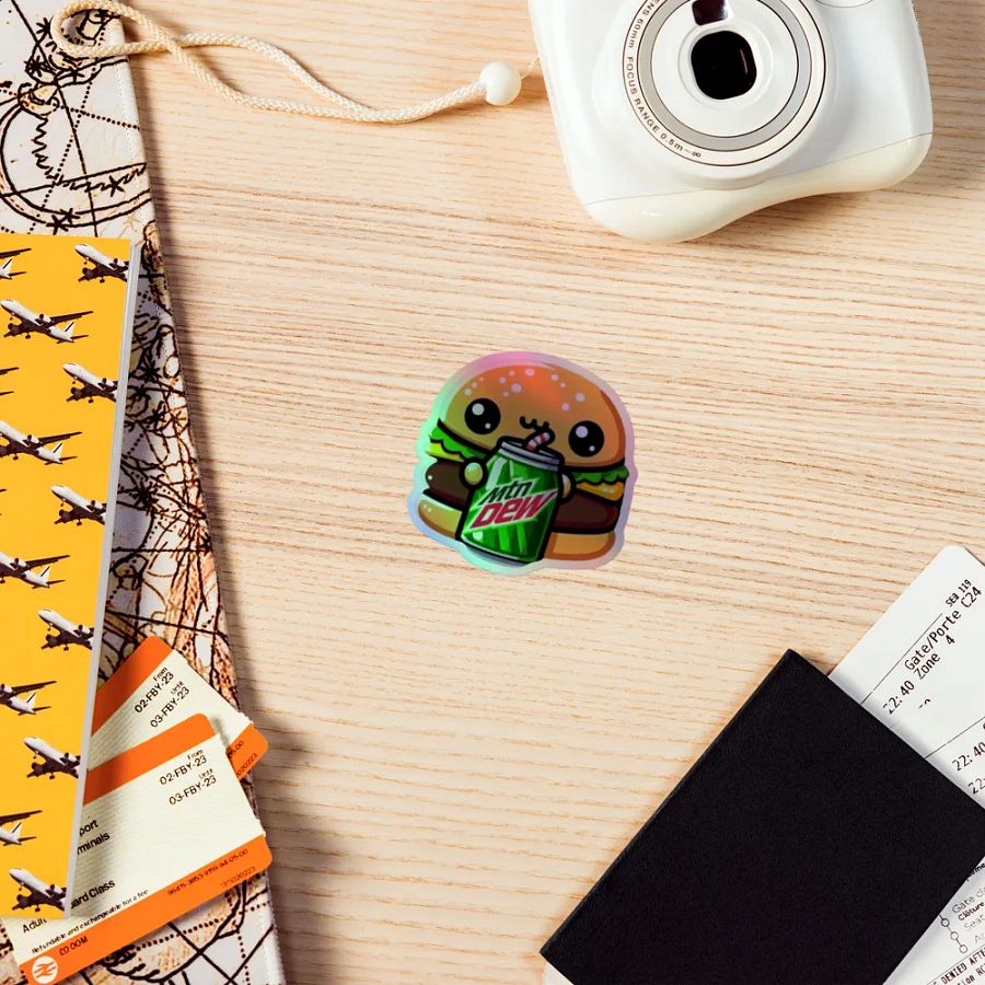Burger Buddy Holographic Sticker Sheet product image (7)