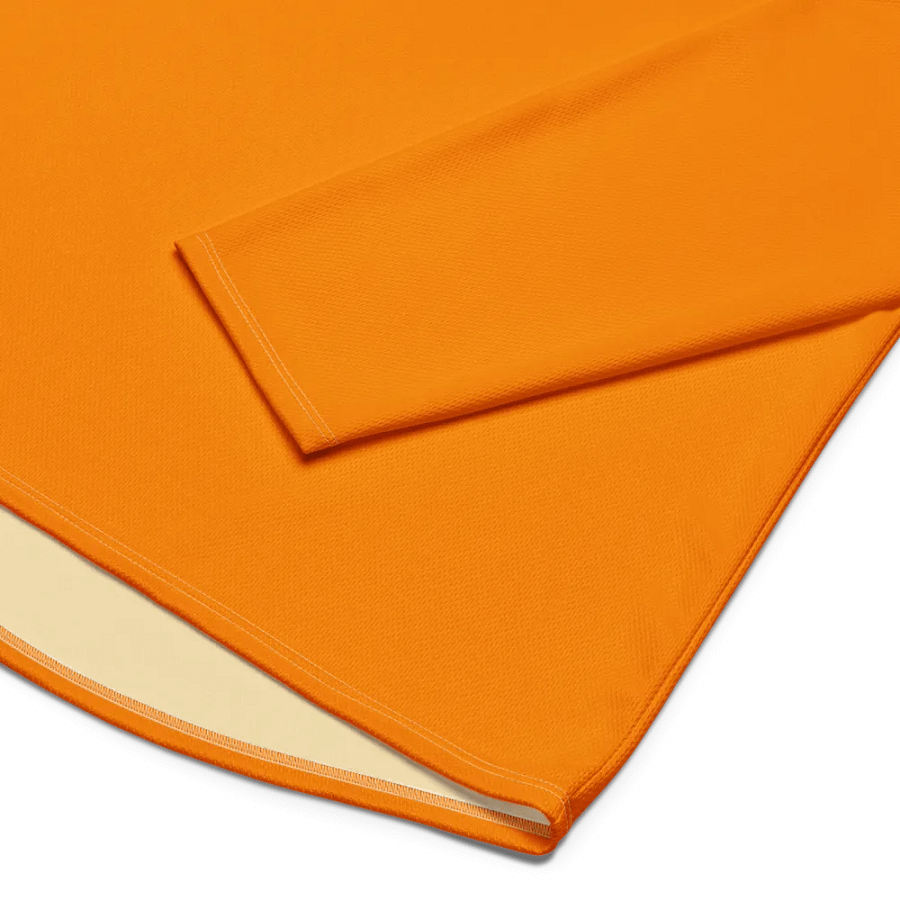 Plain Color Orange Hockey Fan Jersey product image (4)