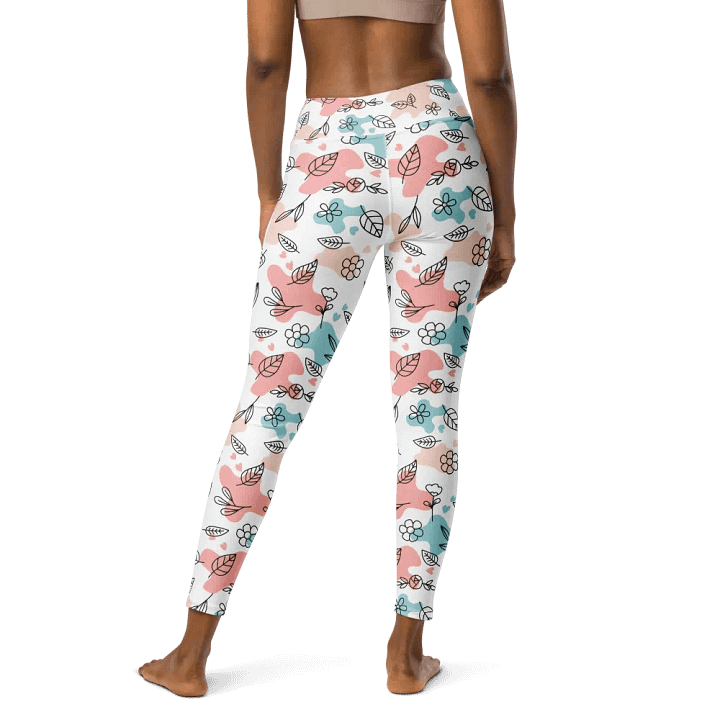 Garden Muse High-Waist Leggings - Floral Watercolor product image (2)