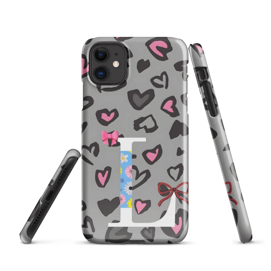 Floral Letter L Snap Case for iPhone® product image (1)