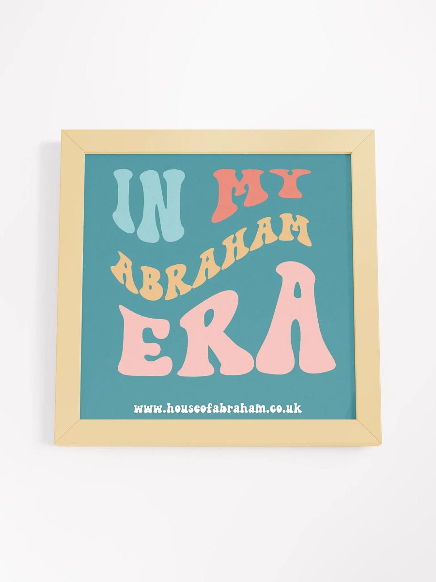 In My Abraham Era - Teal Framed Wall Art product image (3)