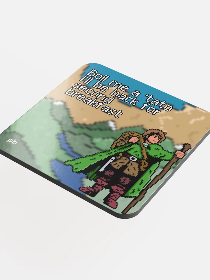 Boil Me a 'Tato Pixel-Art Mug Cork Coaster product image (1)