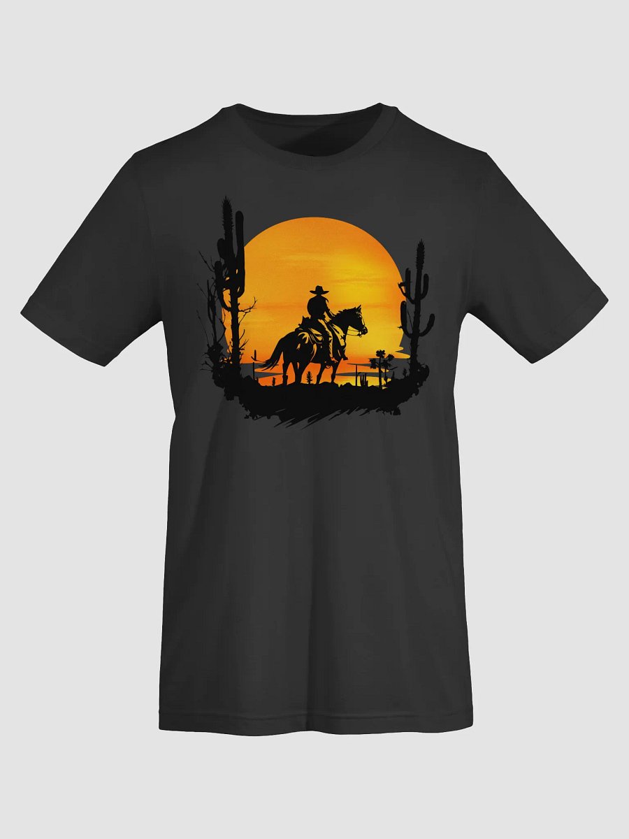 🤠 Cowboy Sunset T-Shirt | Bella+Canvas Unisex Tee | Western Silhouette Graphic Shirt product image (48)