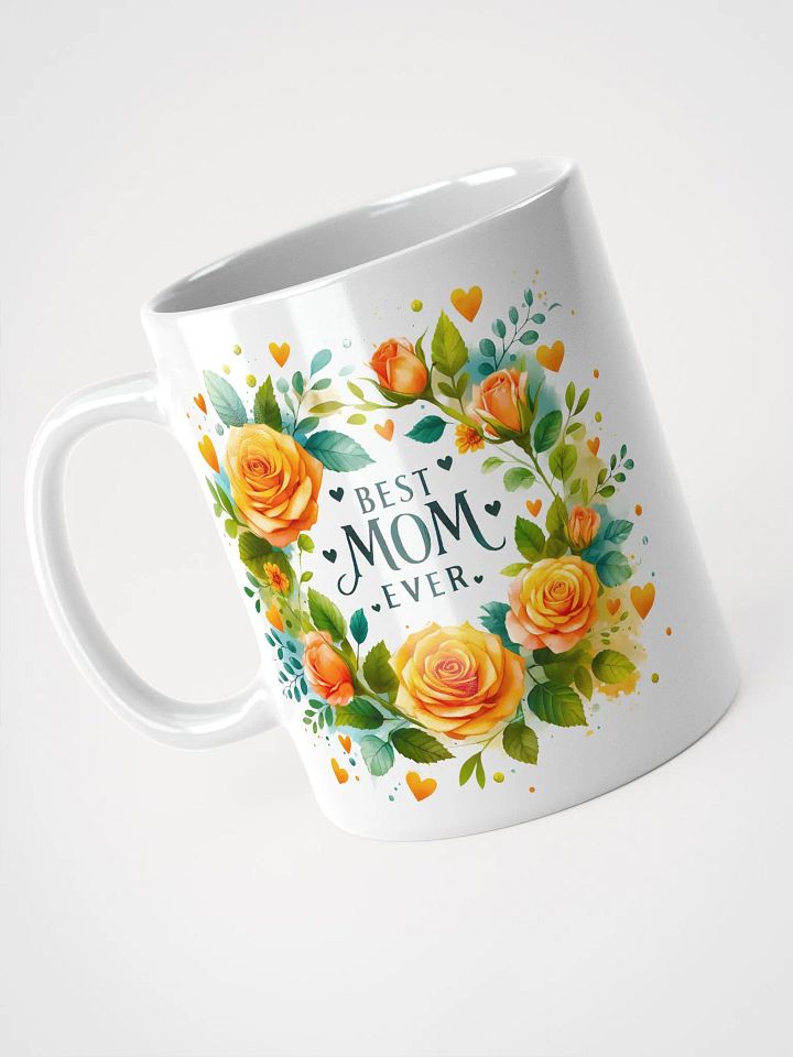 Vibrant Floral Wreath Best Mom Ever Mug product image (2)