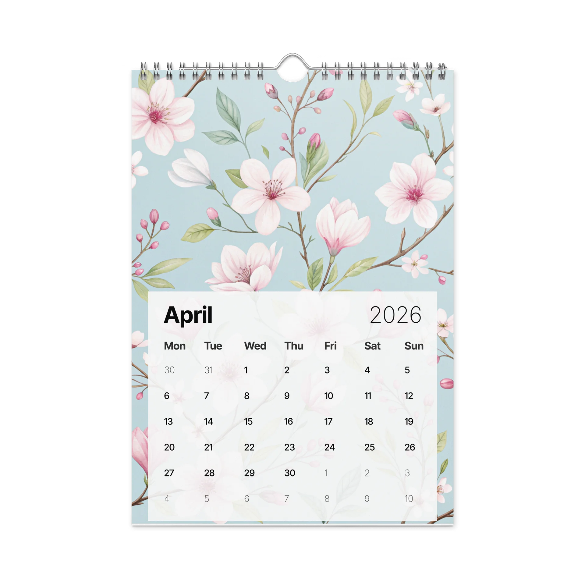 Bloom & Wonder – Floral Patterned Wall Calendar 2026 product image (1)