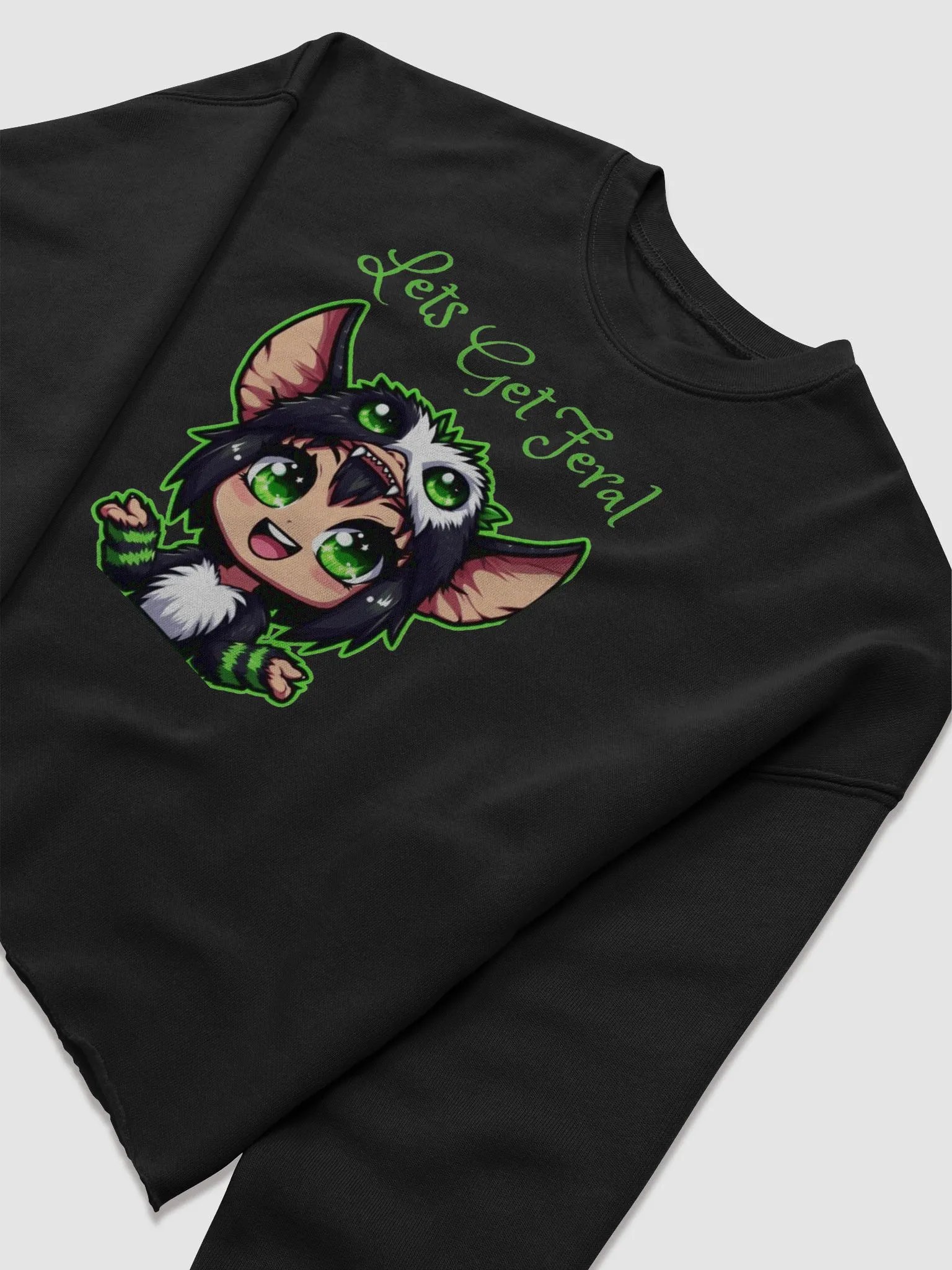 lets get feral womens fleece crop sweatshirt product image (5)