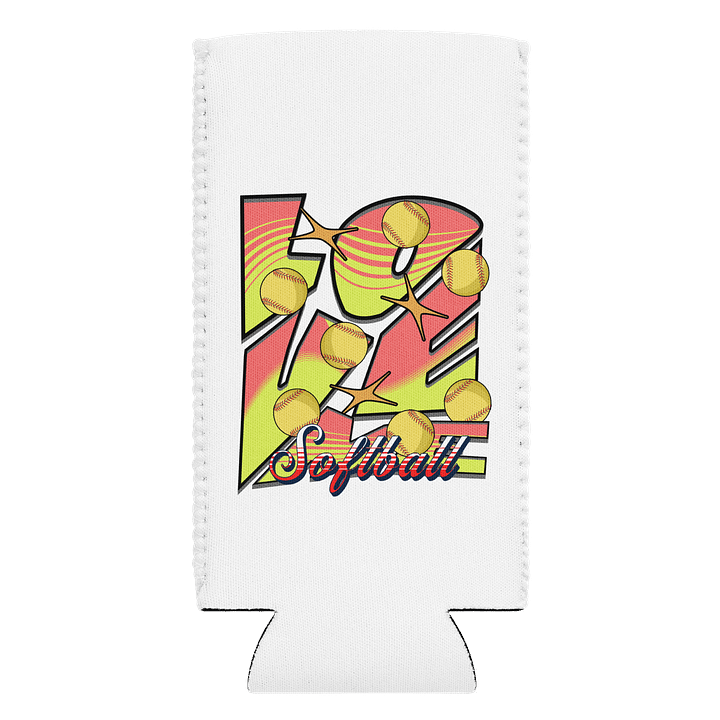 Love Me Softball Vibrant Can Cooler product image (1)