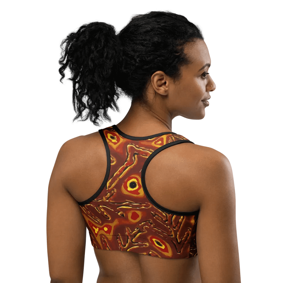 Japanese Fiery Abstract Classic Sports Bra product image (7)