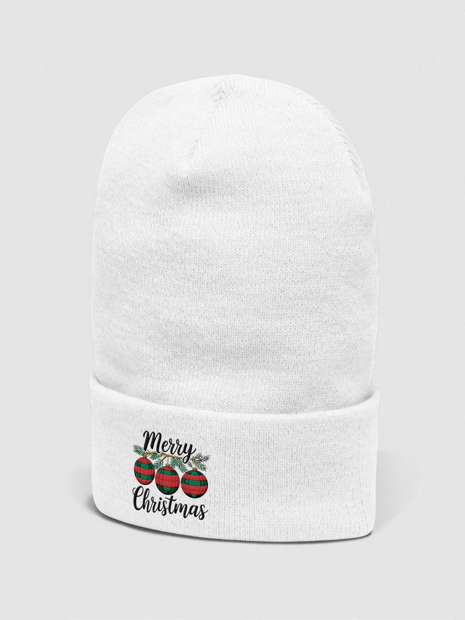 Simple Yet Expressive Merry Christmas Beanie product image (4)
