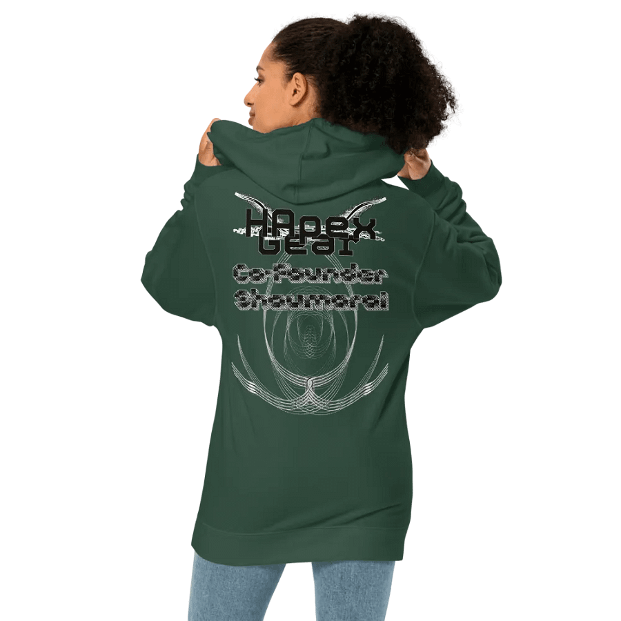 Midweight Hoodie - Co Founder Shaumarai - Embroidered - Holly - Black HApex Gear Black Logo product image (5)