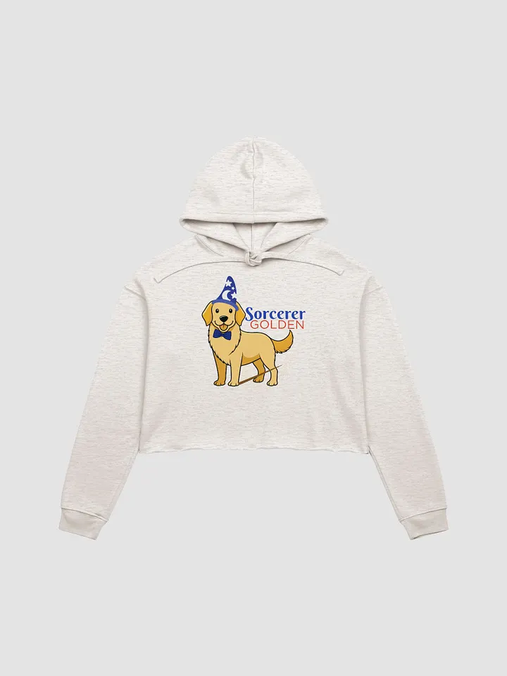 Sorcerer Golden Crop Hoodie – Mickey Magic Meets Man's Best Friend product image (3)