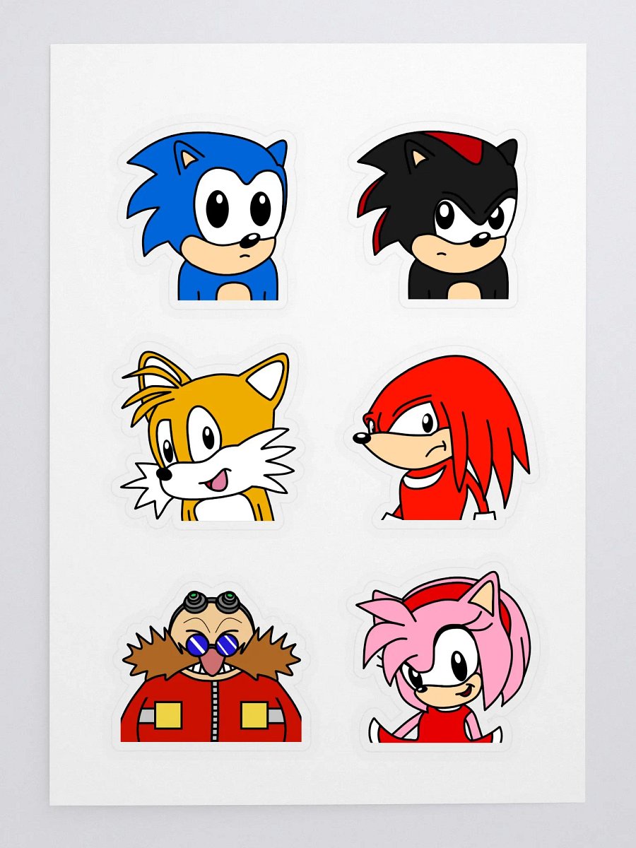 Sonic fan art sticker set product image (3)