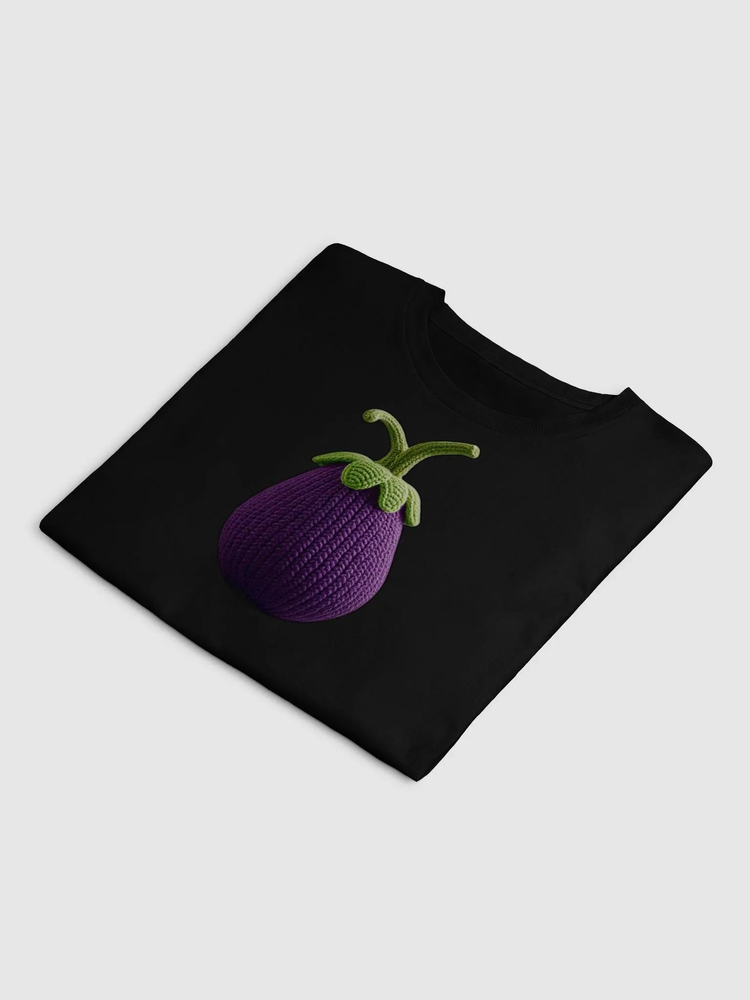 CozyAvocado Women's Premium Egg Plant Crop Top #4 product image (4)