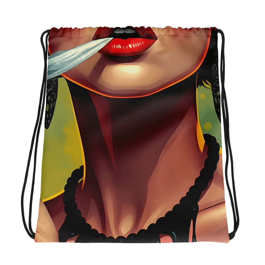Whispering Feathers Drawstring Bag product image (1)