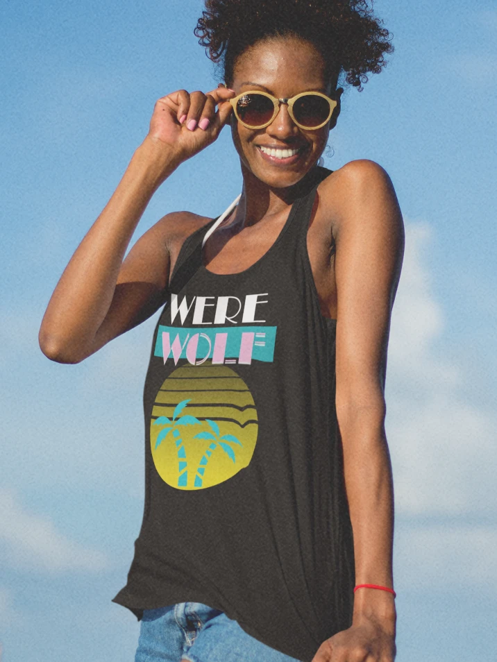 Were Wolf flowy tank top product image (1)