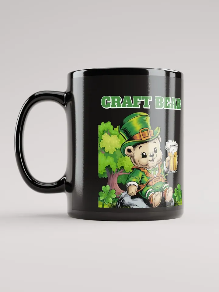 Craft Bear - St. Patrick's Day Black Coffee Mug product image (1)