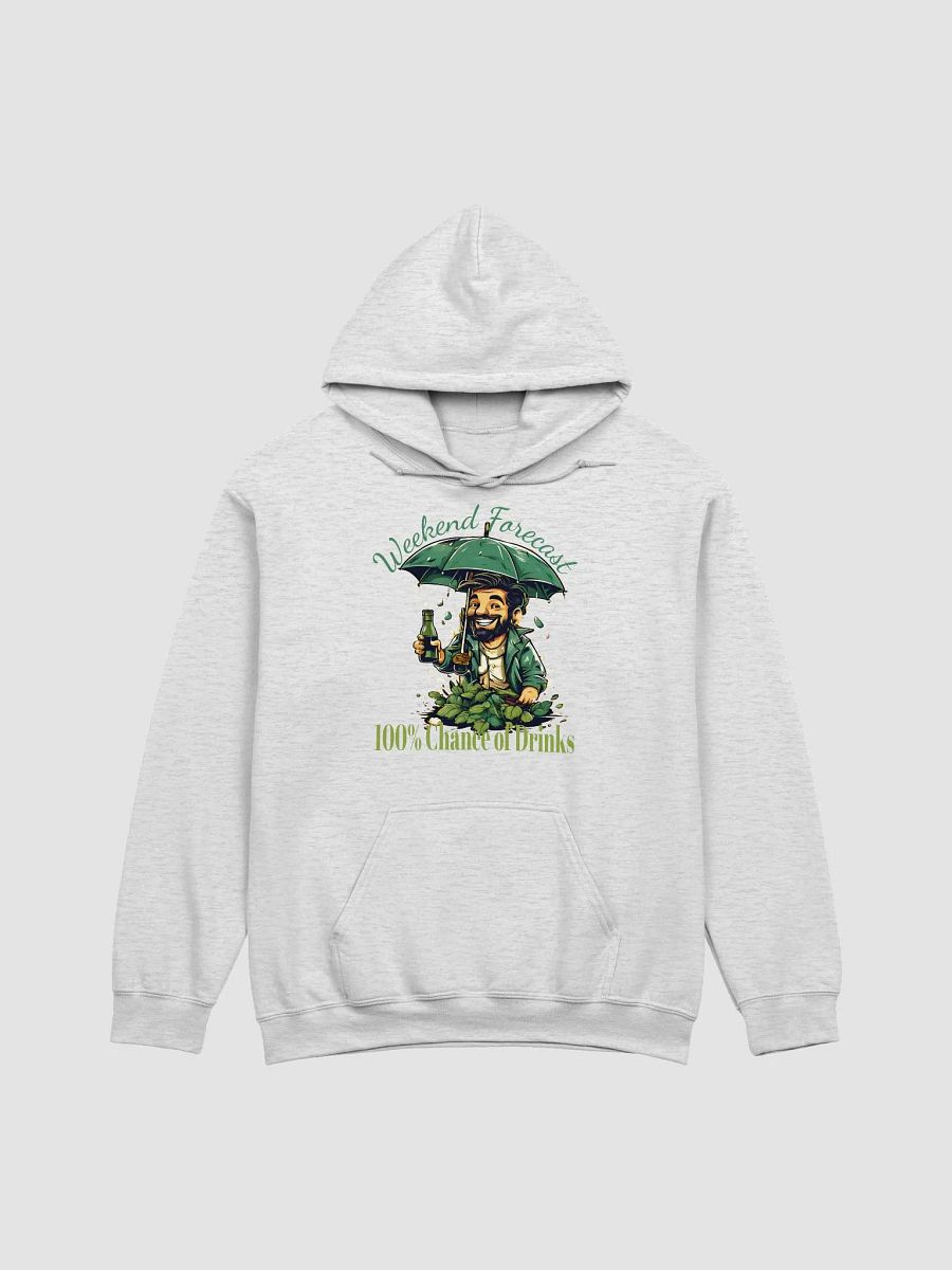 Weekend Forecast: 100% Chance of Drinks Hoodie | Funny Rain of Bottles Wine Lover Pullover product image (1)