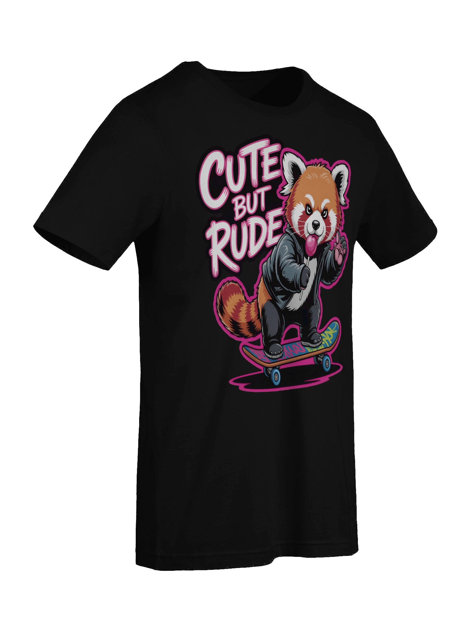 Cute But Rude Red Panda Skater Tee product image (84)