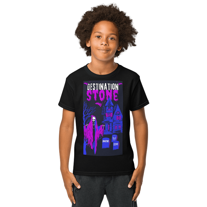 Destination Stone Haunted House Comic Youth T-Shirt product image (1)