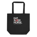 Eat Sleep Nurse Tote Bag (Black) product image (1)