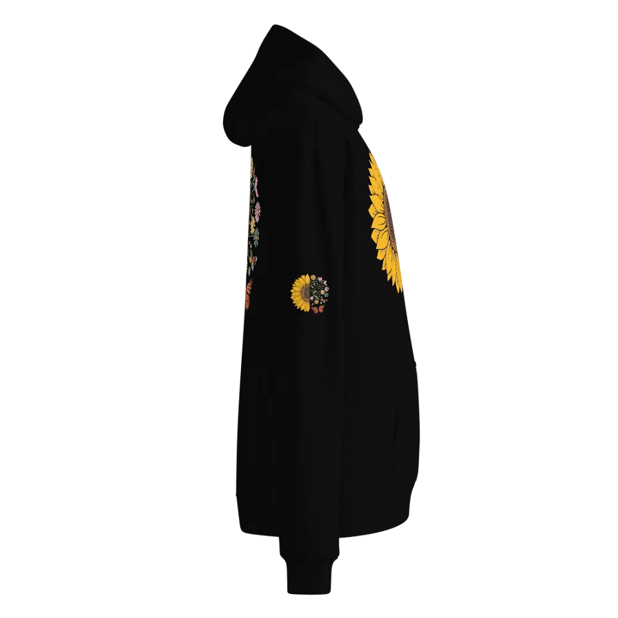 Elegant Sunflower & Floral Winter Coat Design – Perfect for Cold Weather! product image (6)