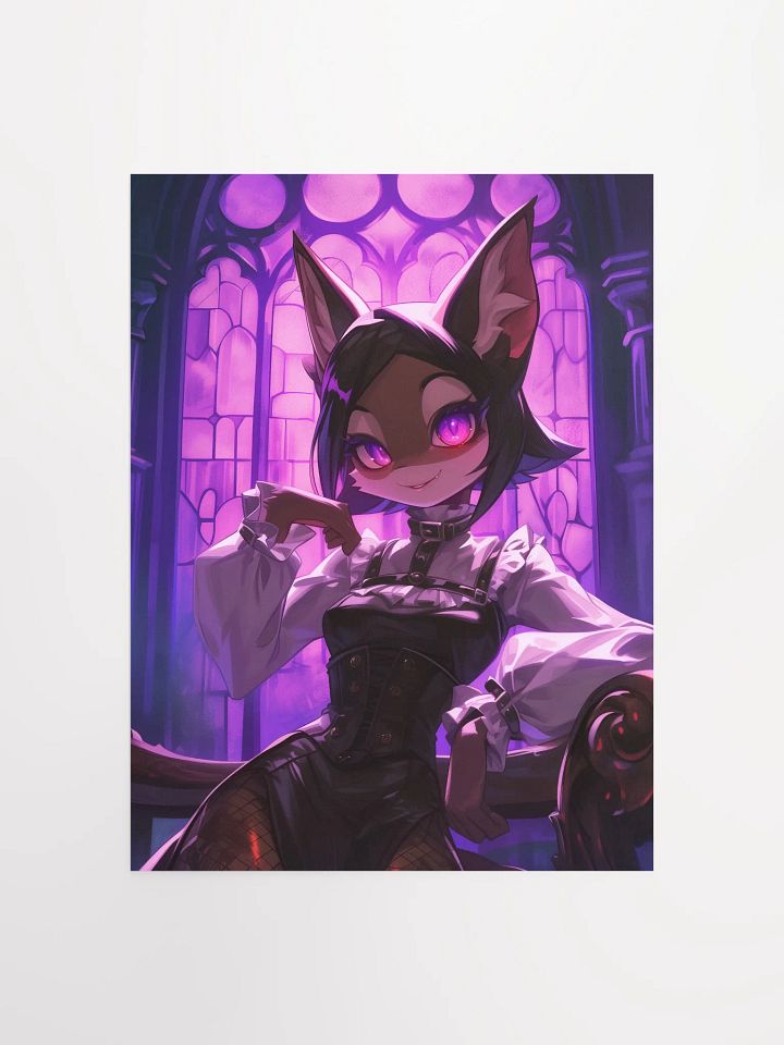Mystical Catgirl Gothic Poster product image (1)