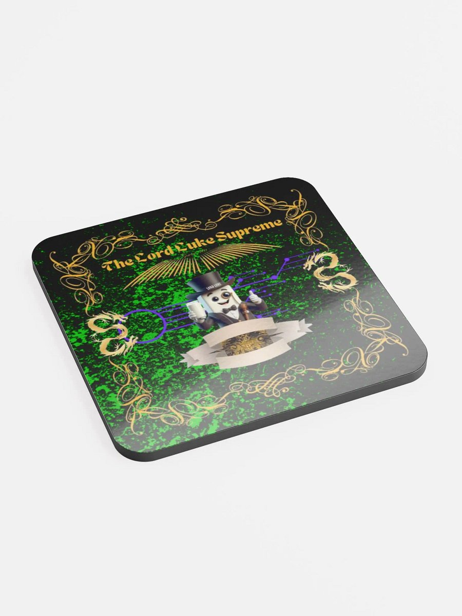 The Royal Design 2 With Background Glossed Cork Coaster product image (2)