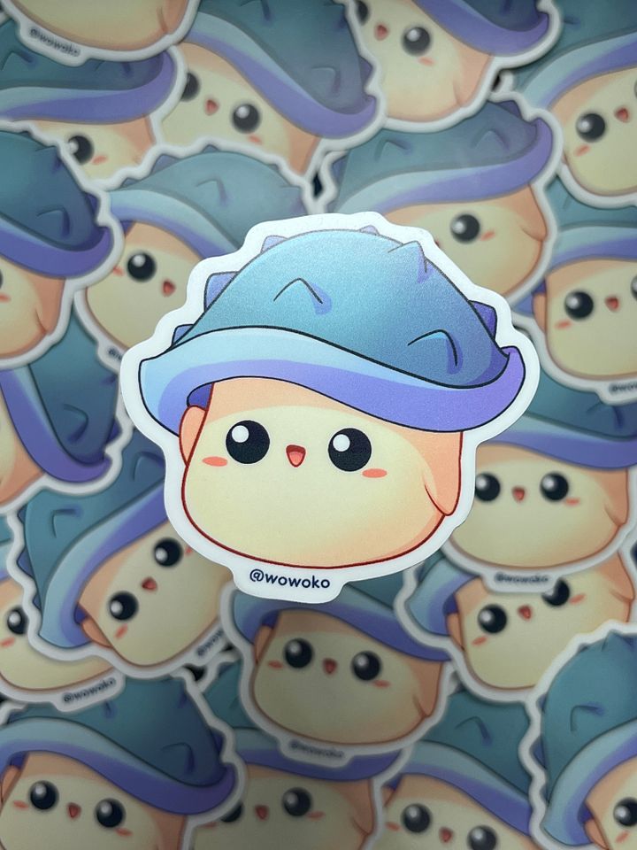 WoWoKo x Potato Fighers - Horned Mushroom - Sticker product image (1)