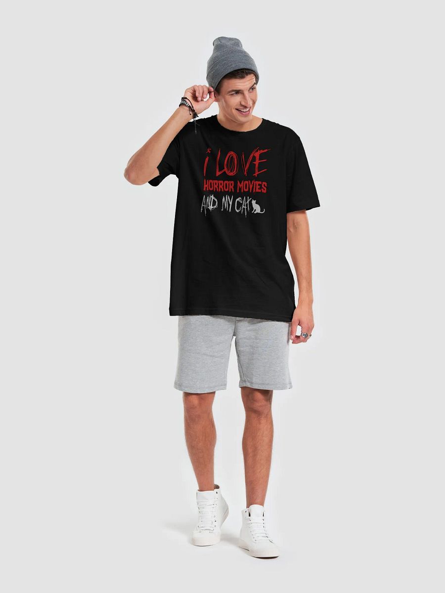 I Love Horror Movies And My Cat T-Shirt product image (29)