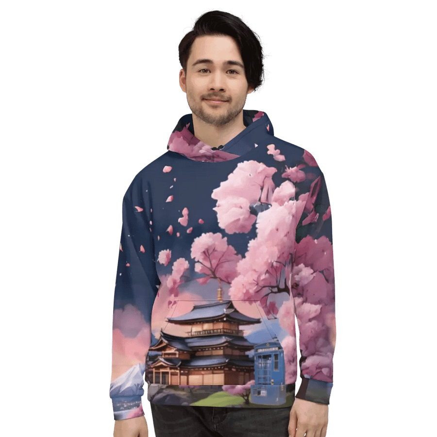 Dr Who Tardis in Japan All Over Print Hoodie product image (9)