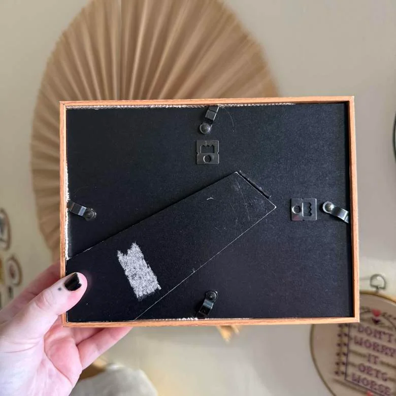 Framed Mauve Peony Cross Stitch product image (2)