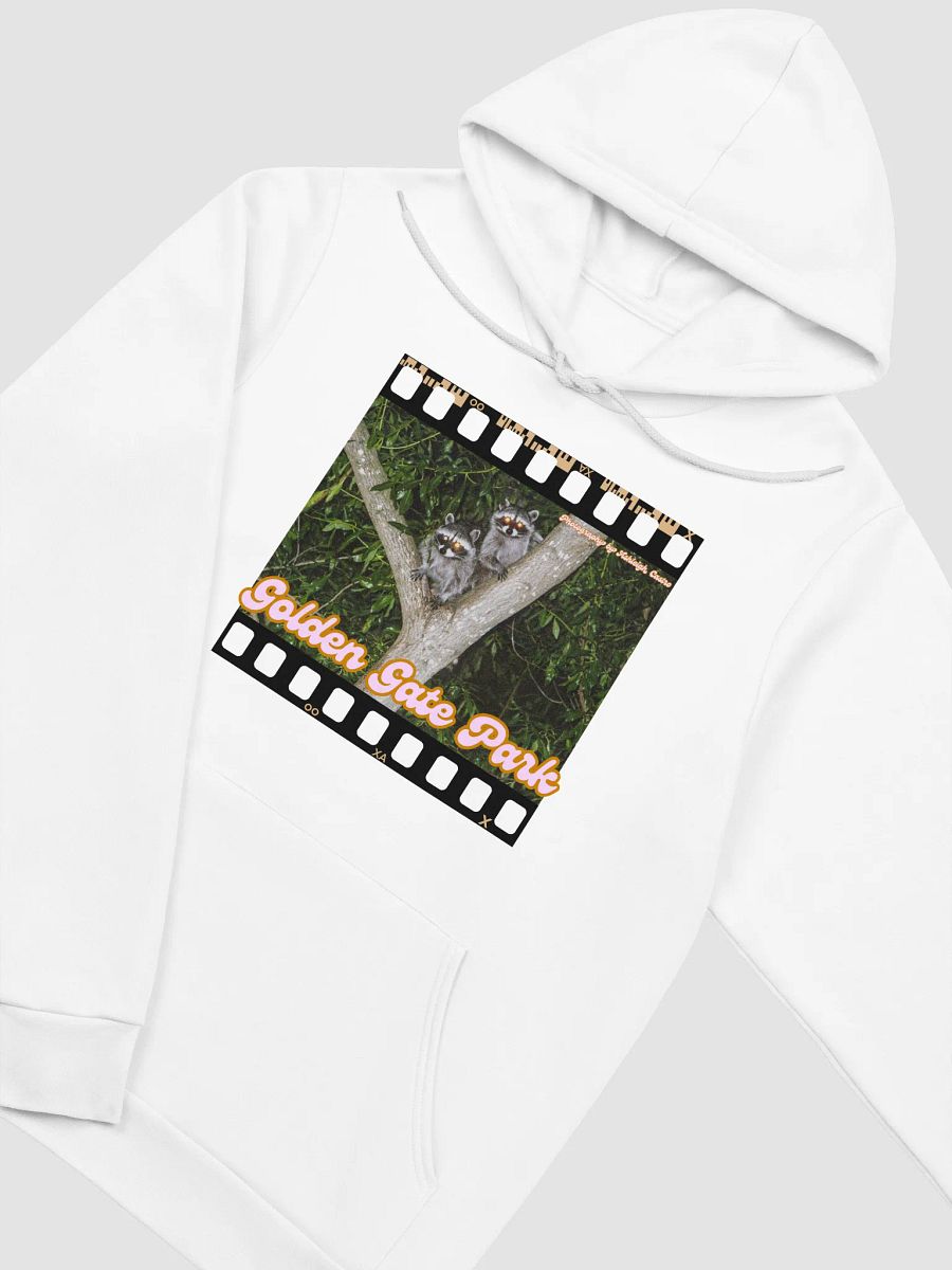 Golden Gate Park Raccoons Super Soft Hoodie (White) product image (3)