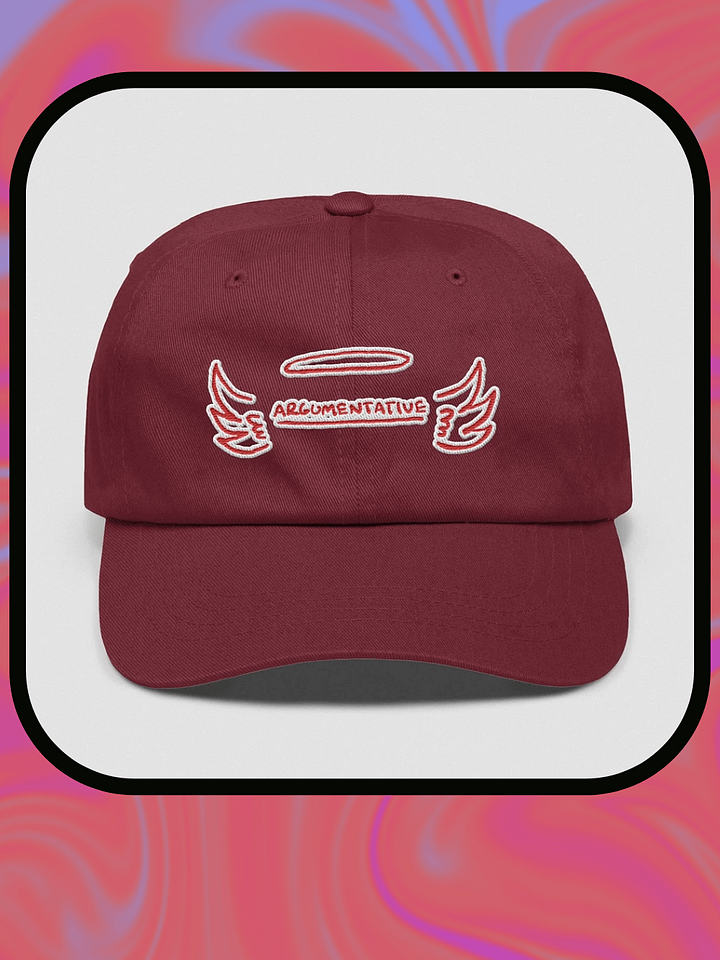 ANGELIC (red bubble design) classic dad hat product image (1)