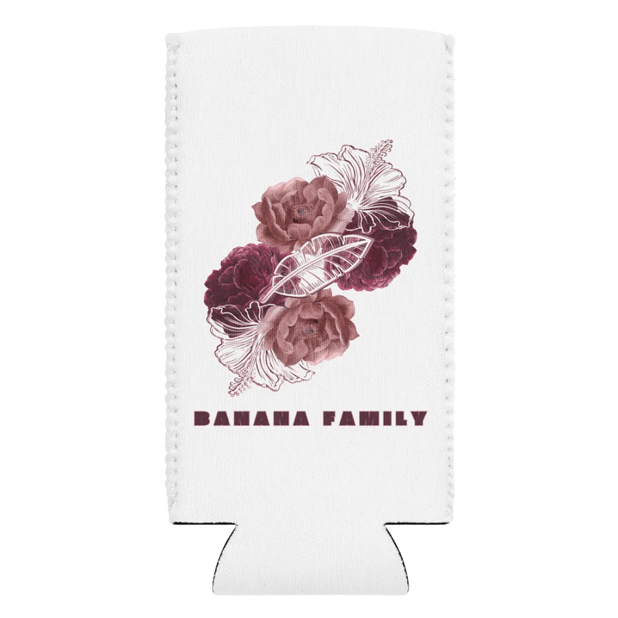 Floral Banana Family Tall Can Koozie product image (1)