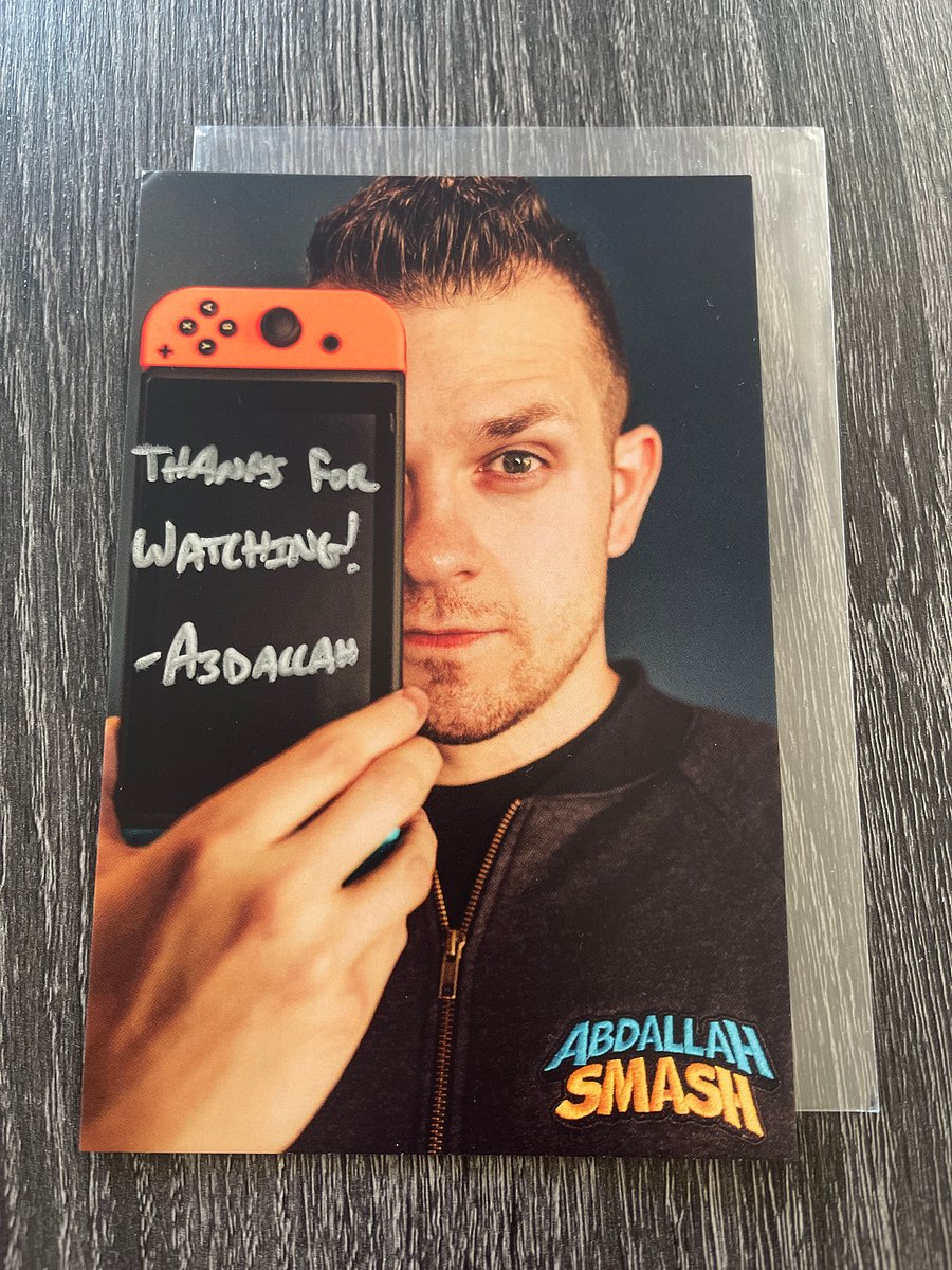 Custom Autographed Card Abdallah Smash