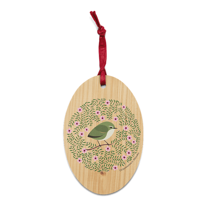 Tītīpounamu in Mānuka Wooden Ornament product image (1)