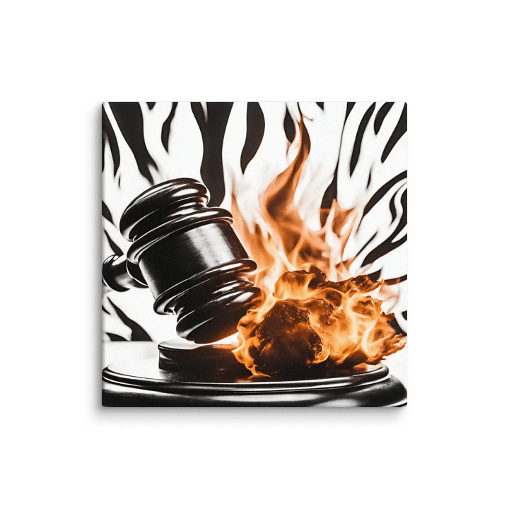 Flaming Justice Canvas product image (1)