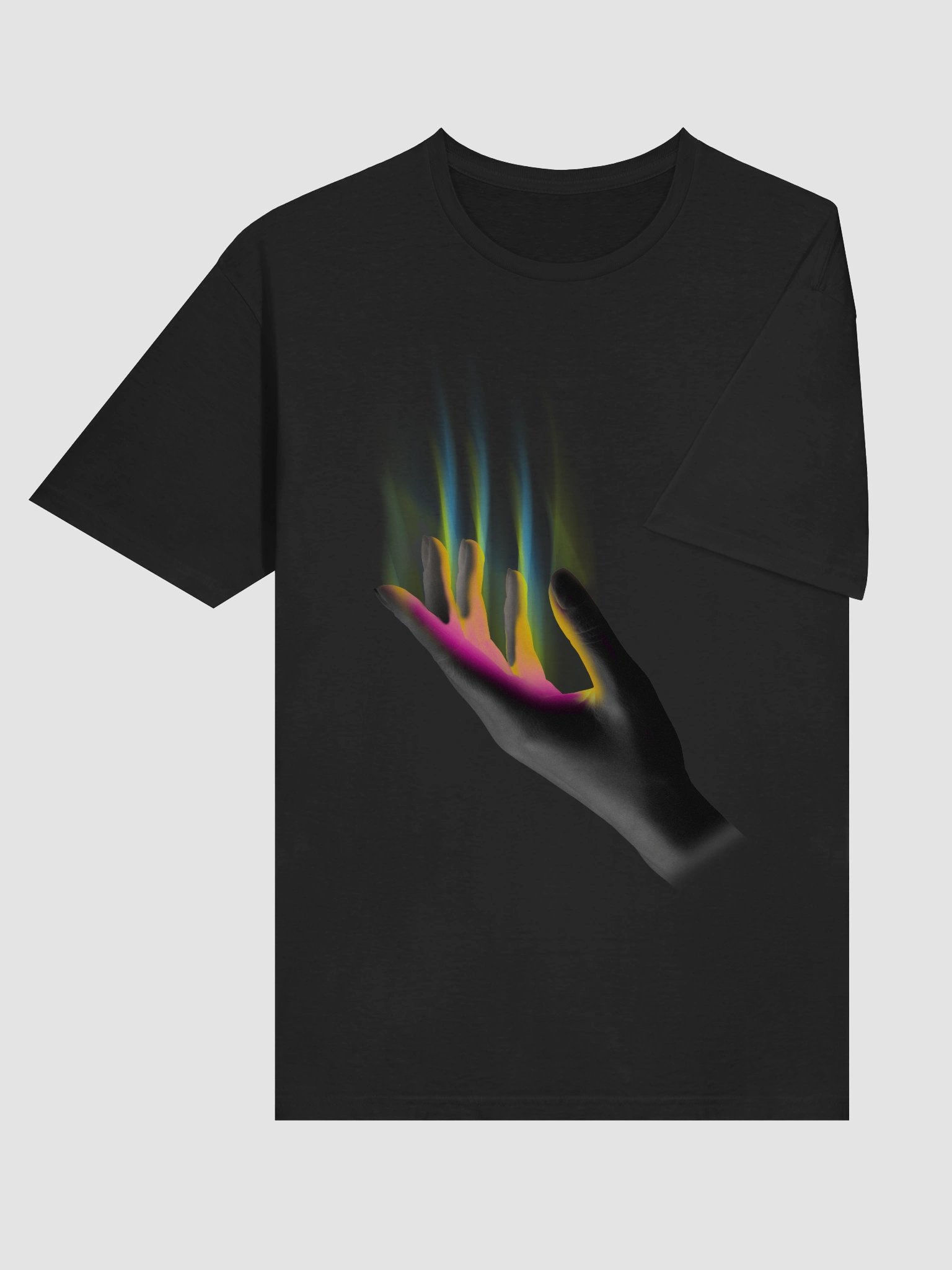 Neon Fire Hand Unisex Tee product image (7)