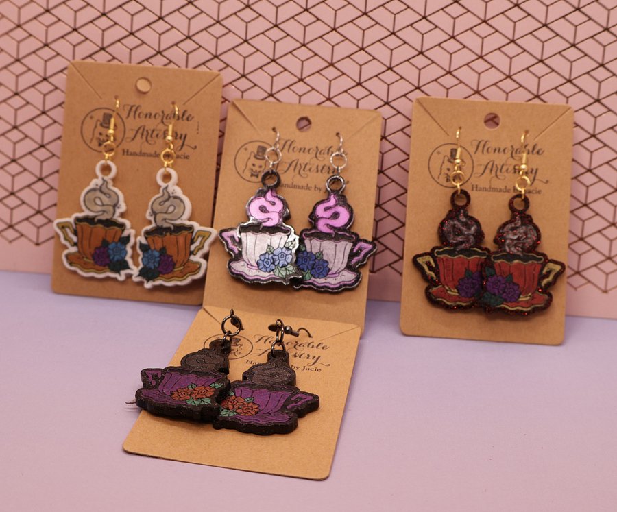 Teacup Earrings product image (2)