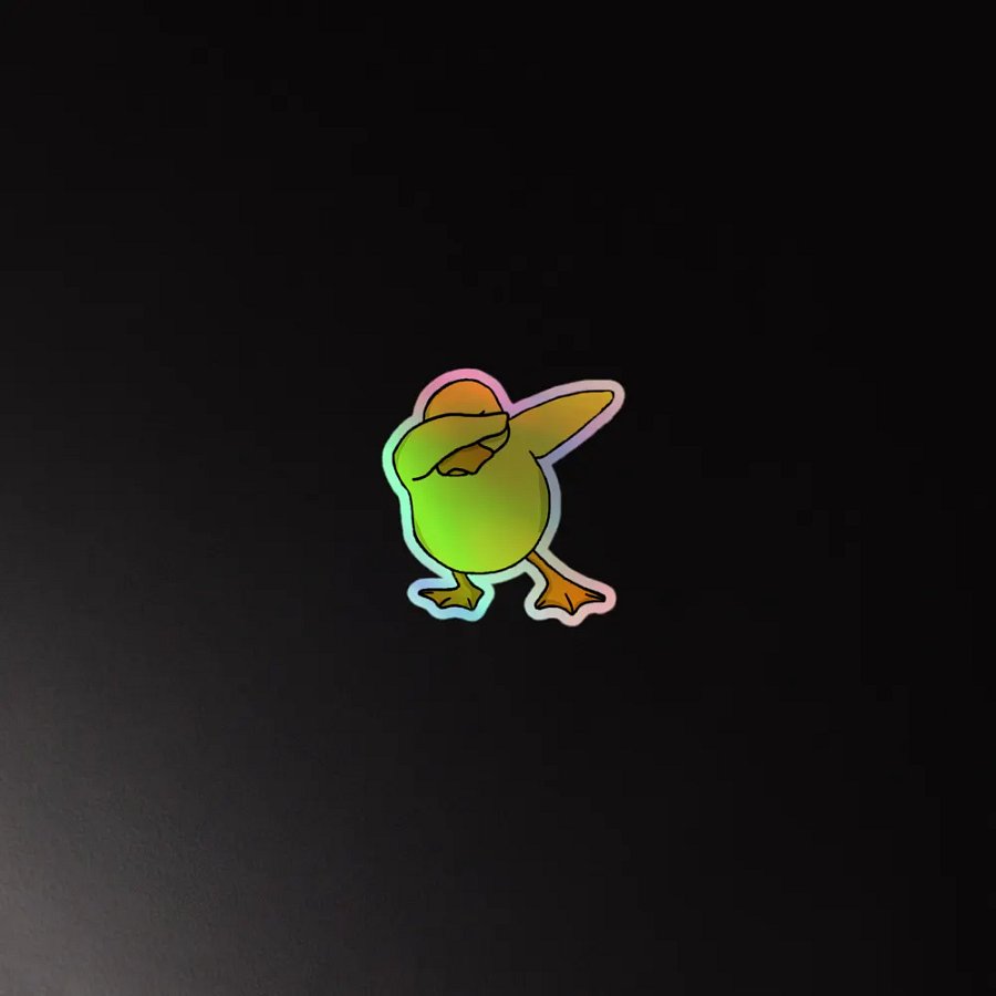 Holo Dabbing Ducko Stickers product image (4)